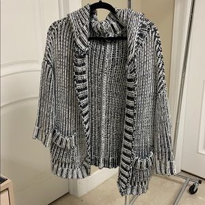 Animal woven cardigan
